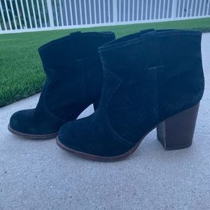 Classic Black Suede Quality Bootie